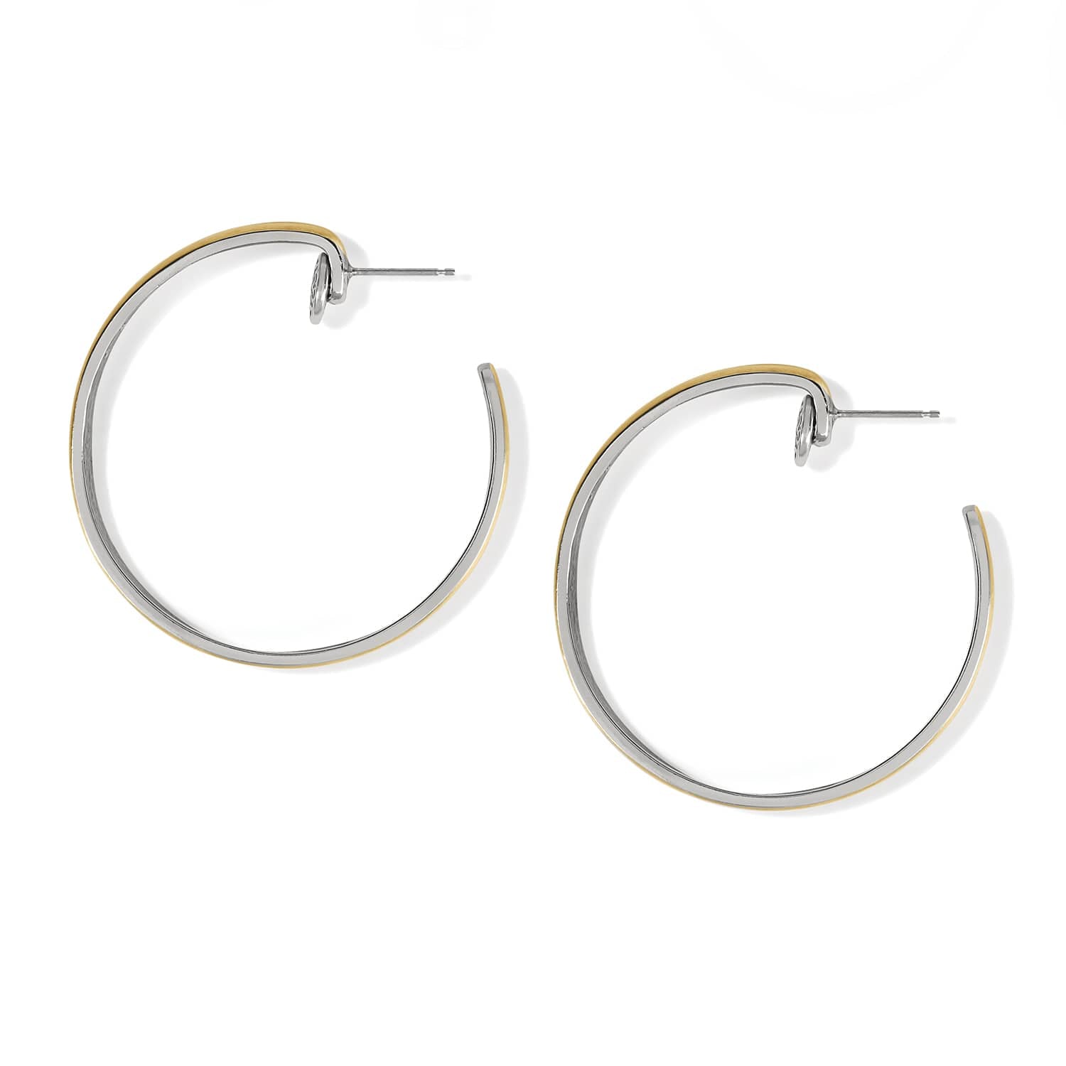 Ferrara Entrata Medium Hoop Earrings gold-silver 2