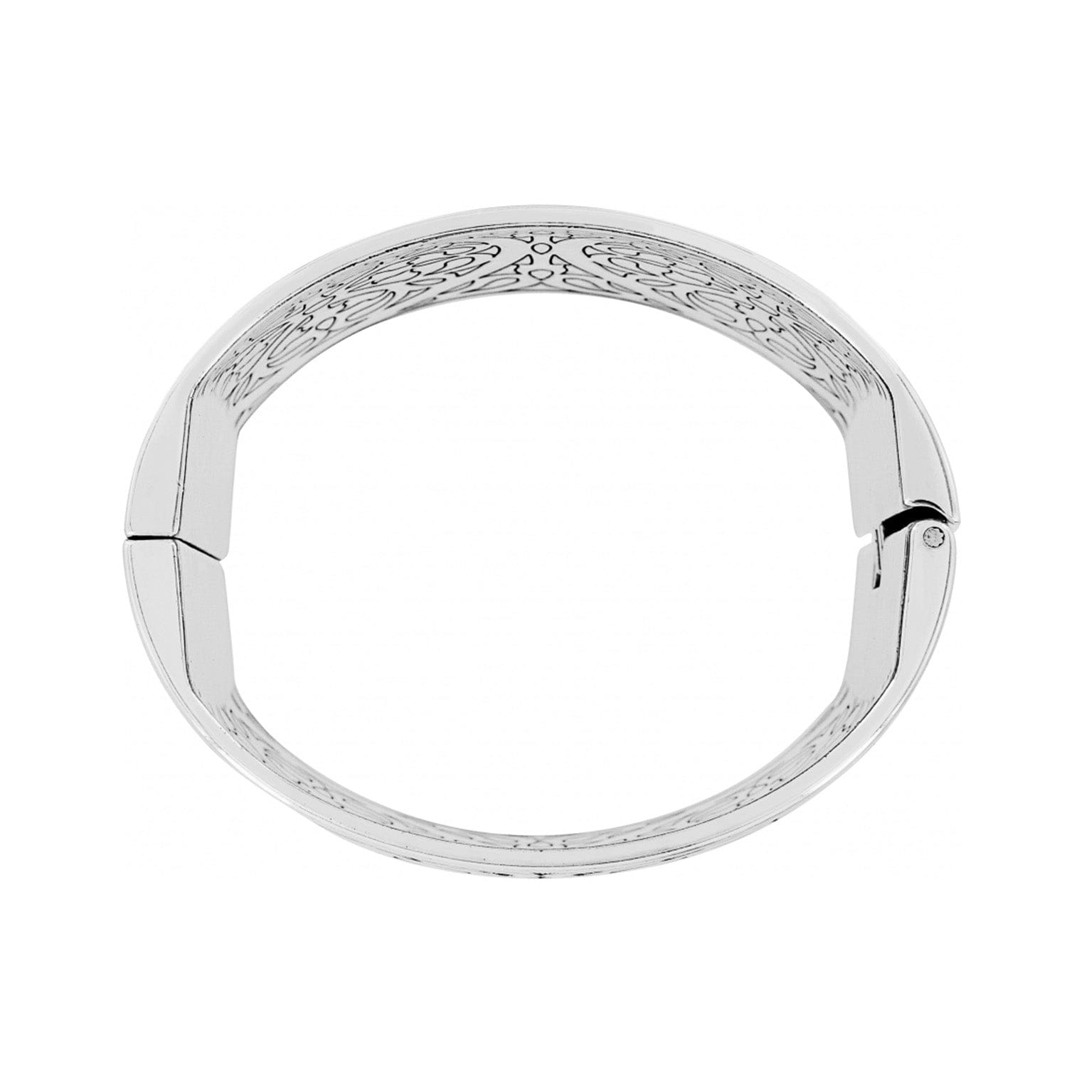 Ferrara Hinged Bangle silver 3