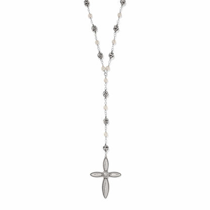 Ferrara Lacrima Rosary Necklace