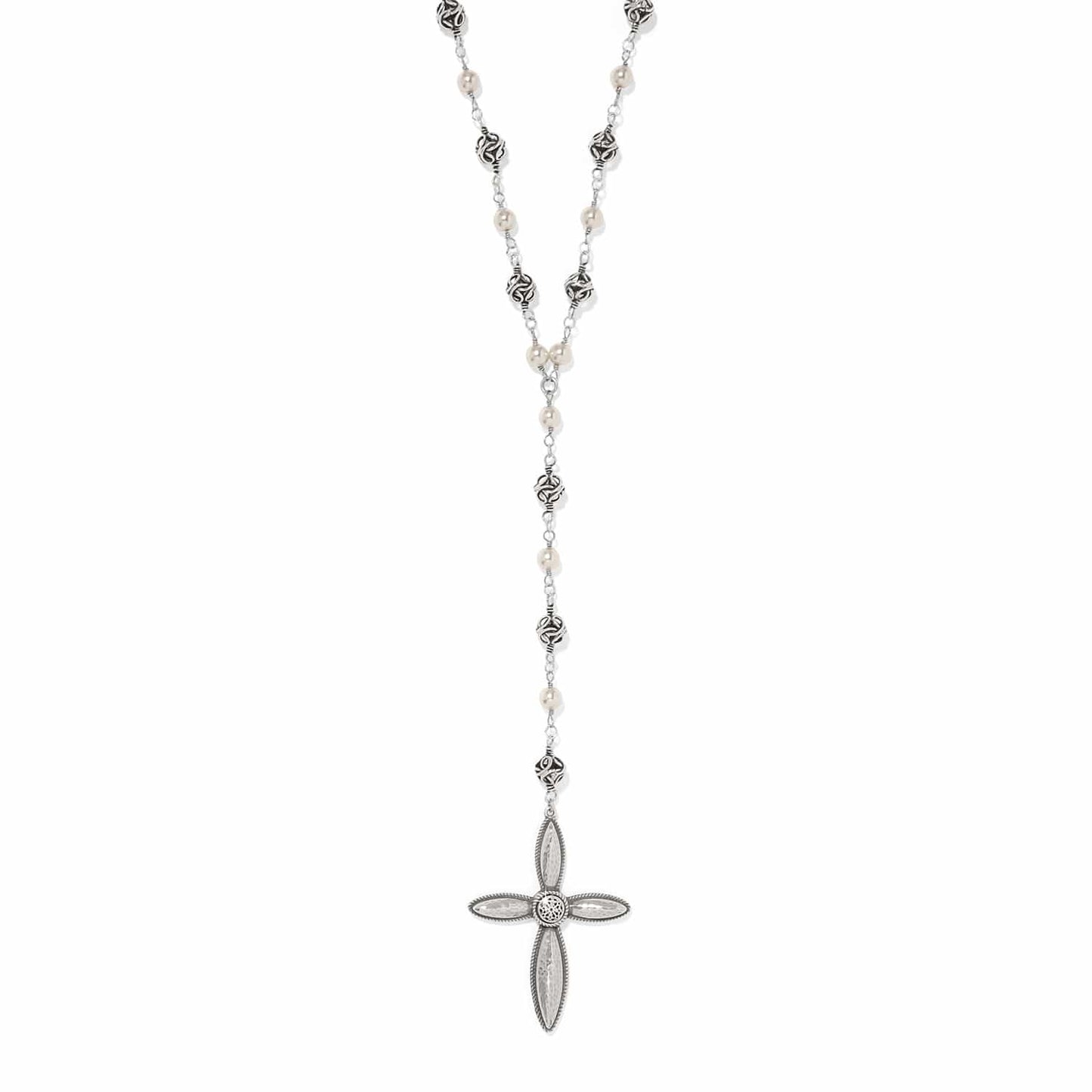 Ferrara Lacrima Rosary Necklace