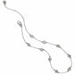 Brighton silver-plated station necklace with round openwork filigree medallions and lobster clasp on a white background