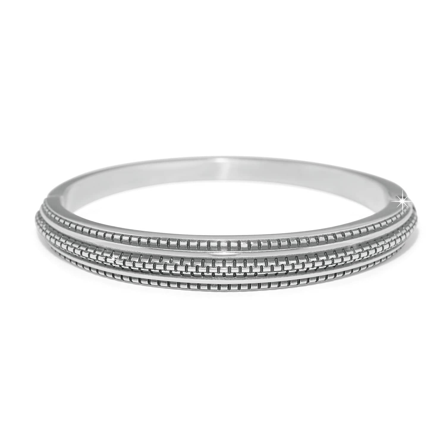 Ferrara Scala Hinged Bangle silver 1