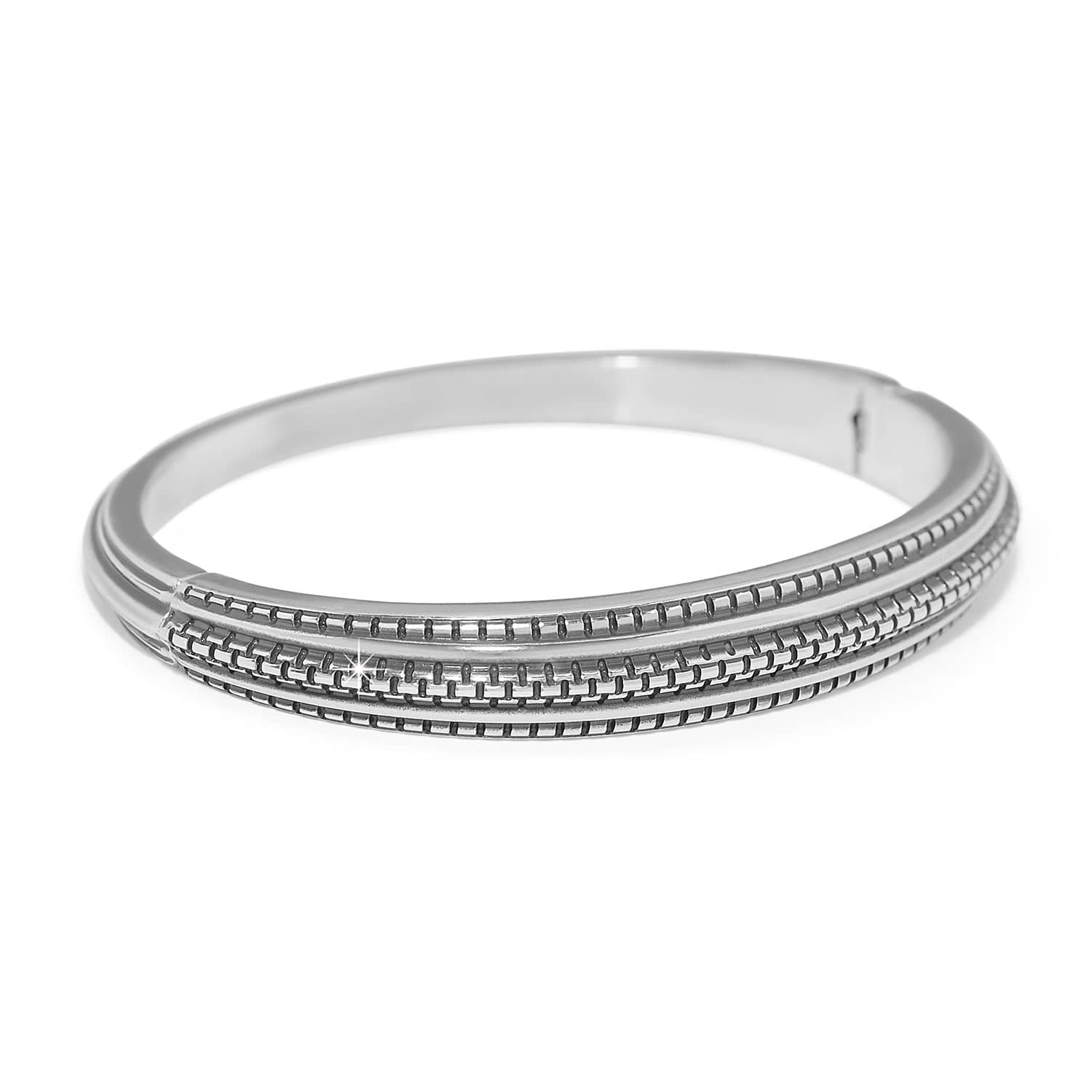 Ferrara Scala Hinged Bangle silver 2
