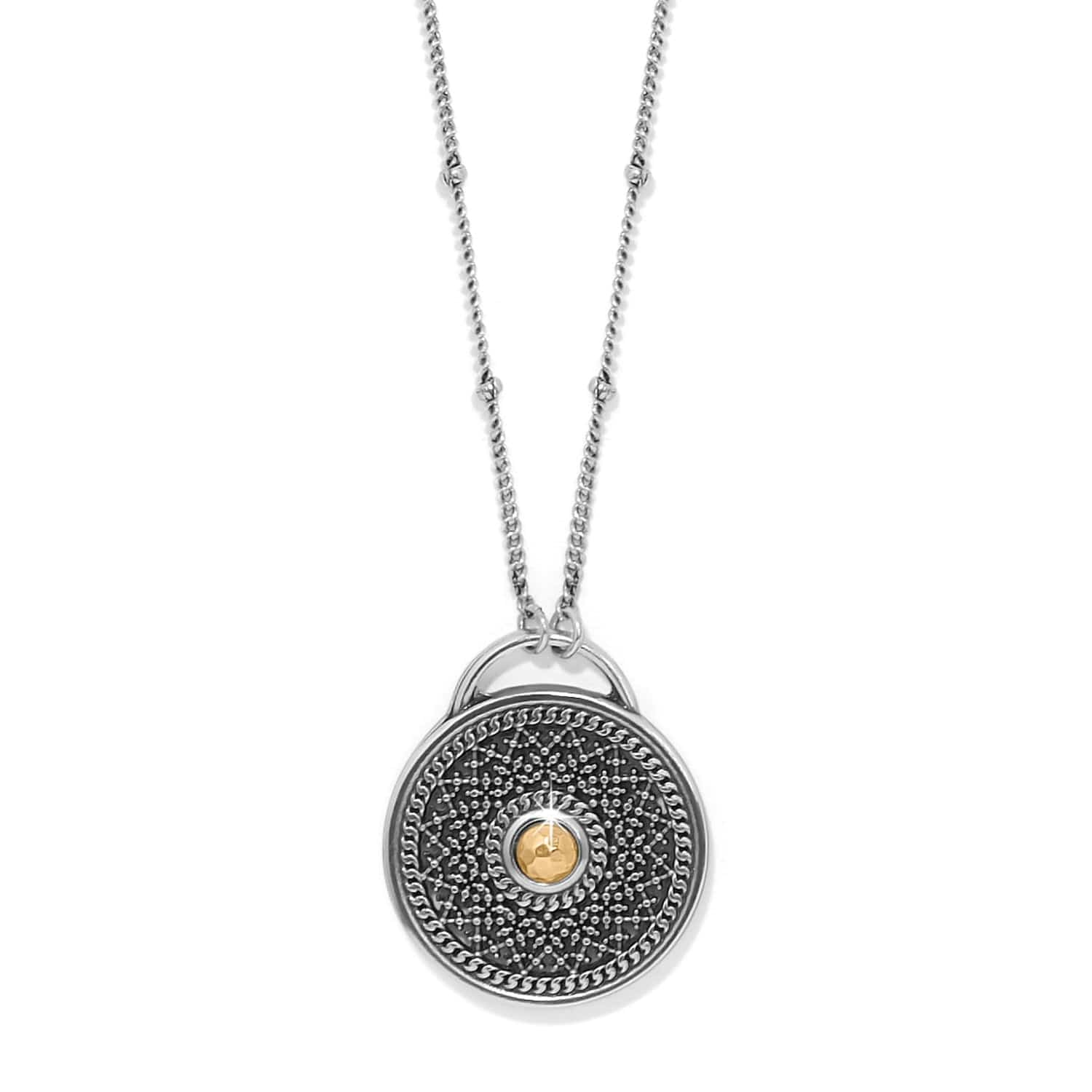 Ferrara Segreta Medallion Petite Necklace silver-gold 1