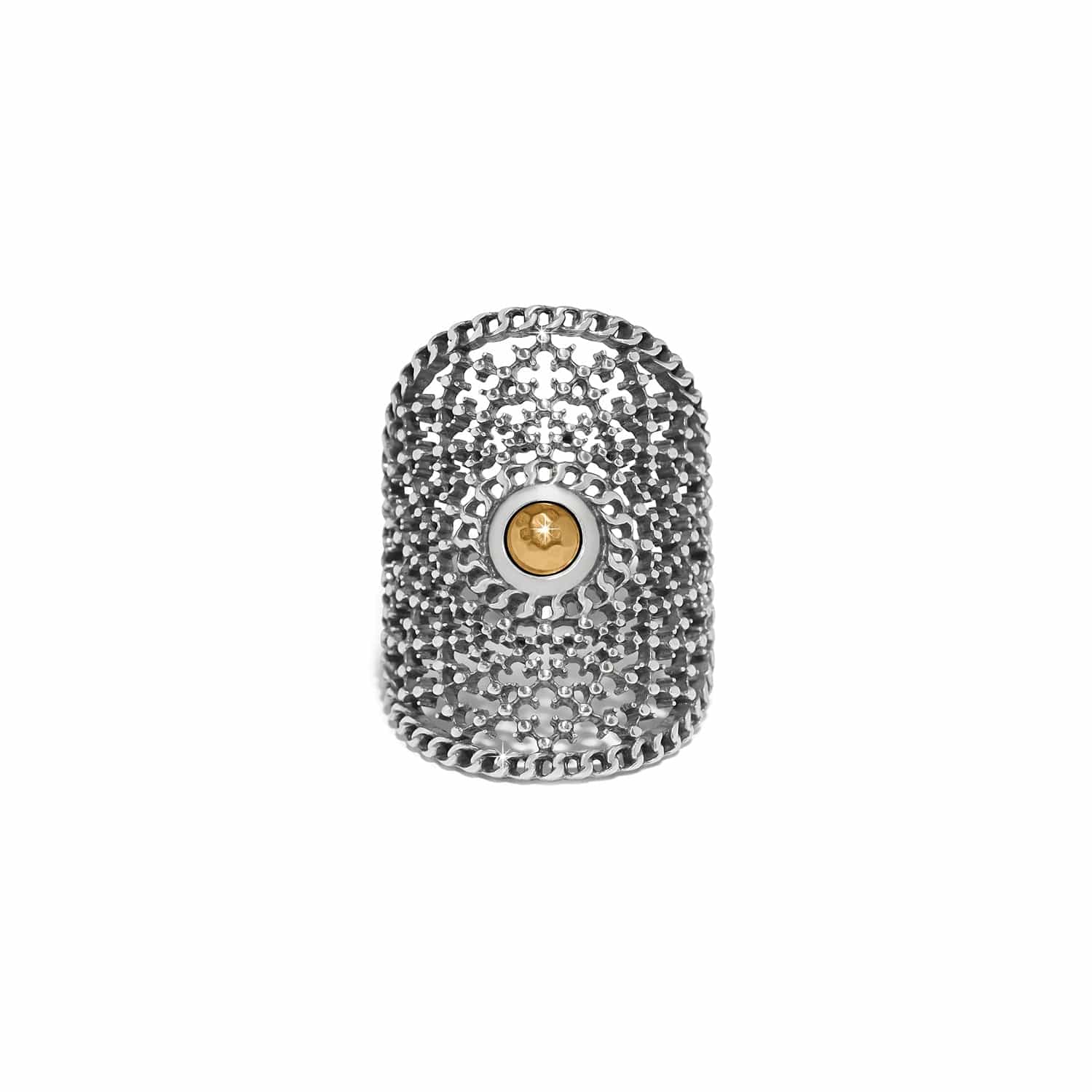 Ferrara Segreta Two Tone Round Ring silver-gold 1