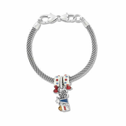 Firecracker Glam Charm Bracelet