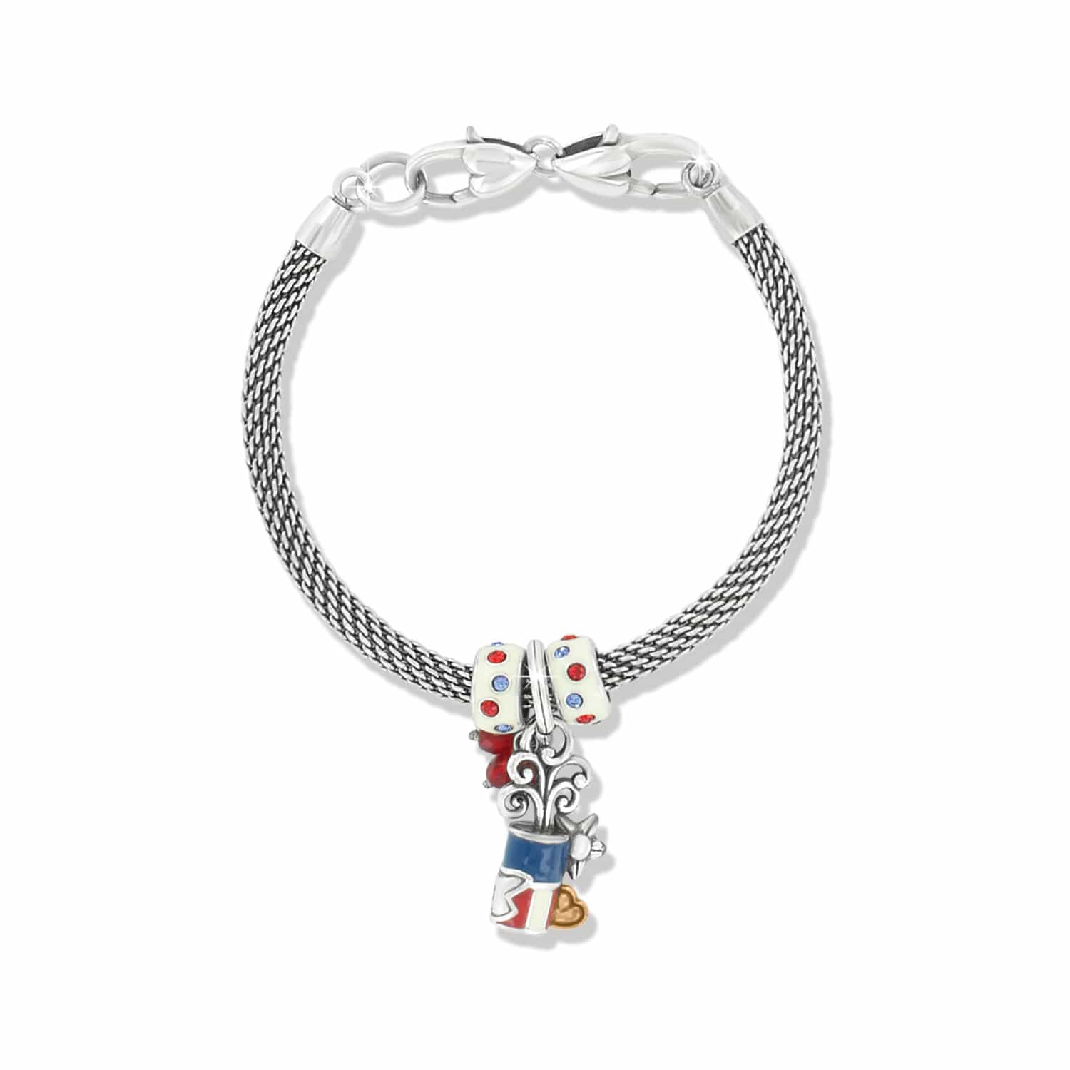 Firecracker Glam Charm Bracelet red-white-blue 2