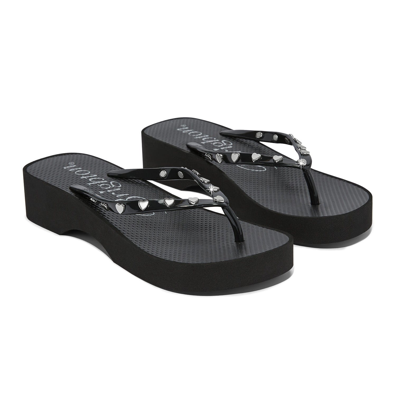 Flirty Platform Flip Flops black 2