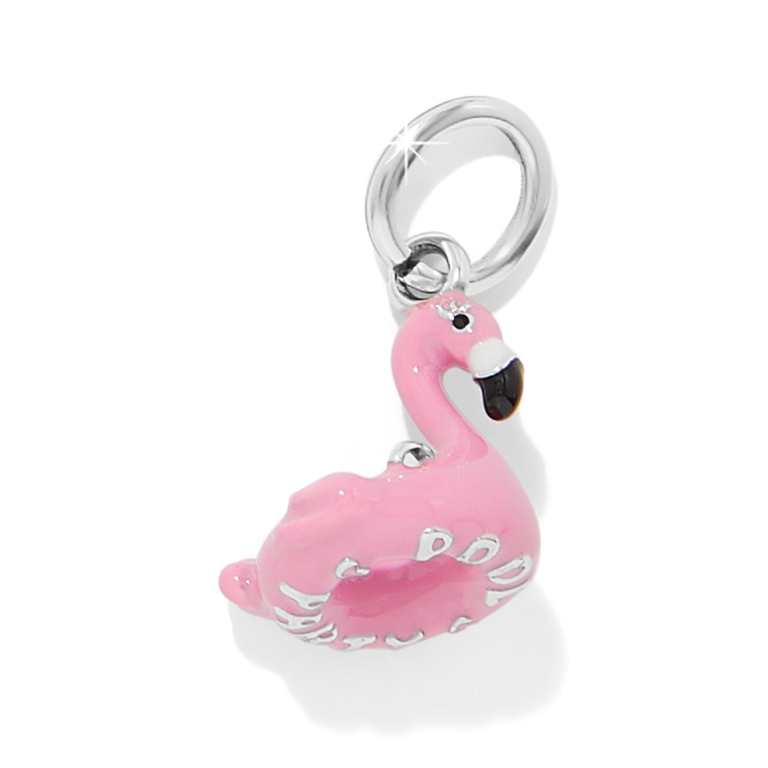 Floating Flamingo Charm silver-pink 2