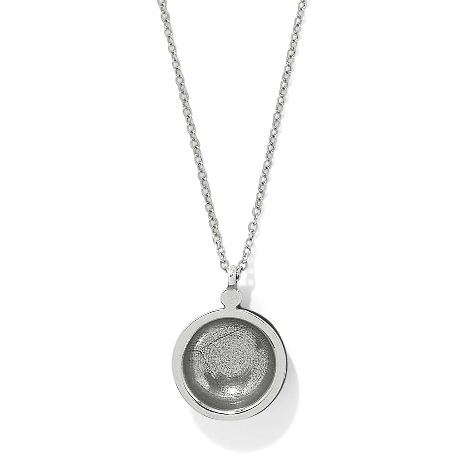 Flora Black Flower Necklace silver-black 2