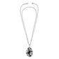 Flora Black Reversible Convertible Necklace