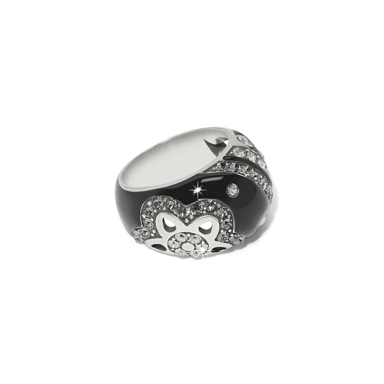Flora Black Ring silver-black 3