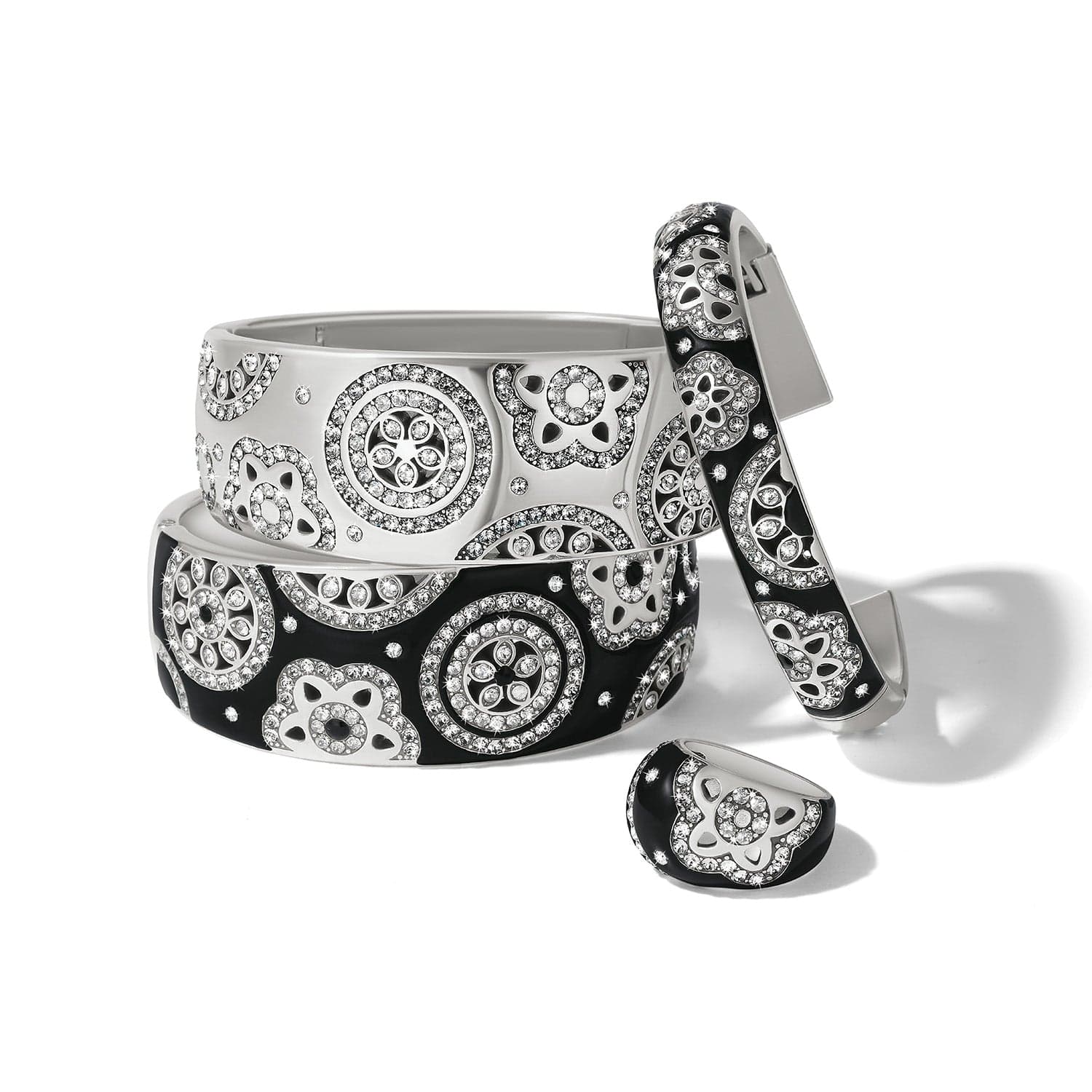 Flora Black Ring silver-black 4