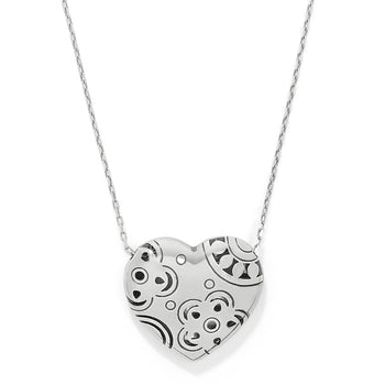 Flora Heart Reversible Necklace