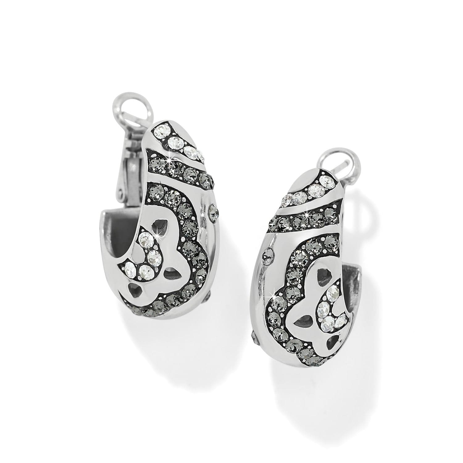 Flora Shine Hoop Earrings silver 1