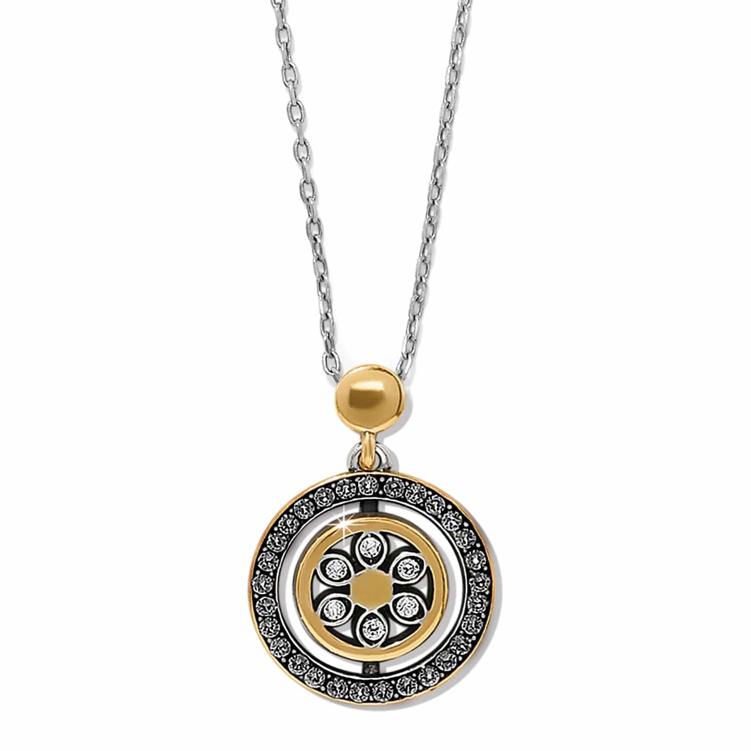 Flora Shine Petite Necklace silver-gold 1