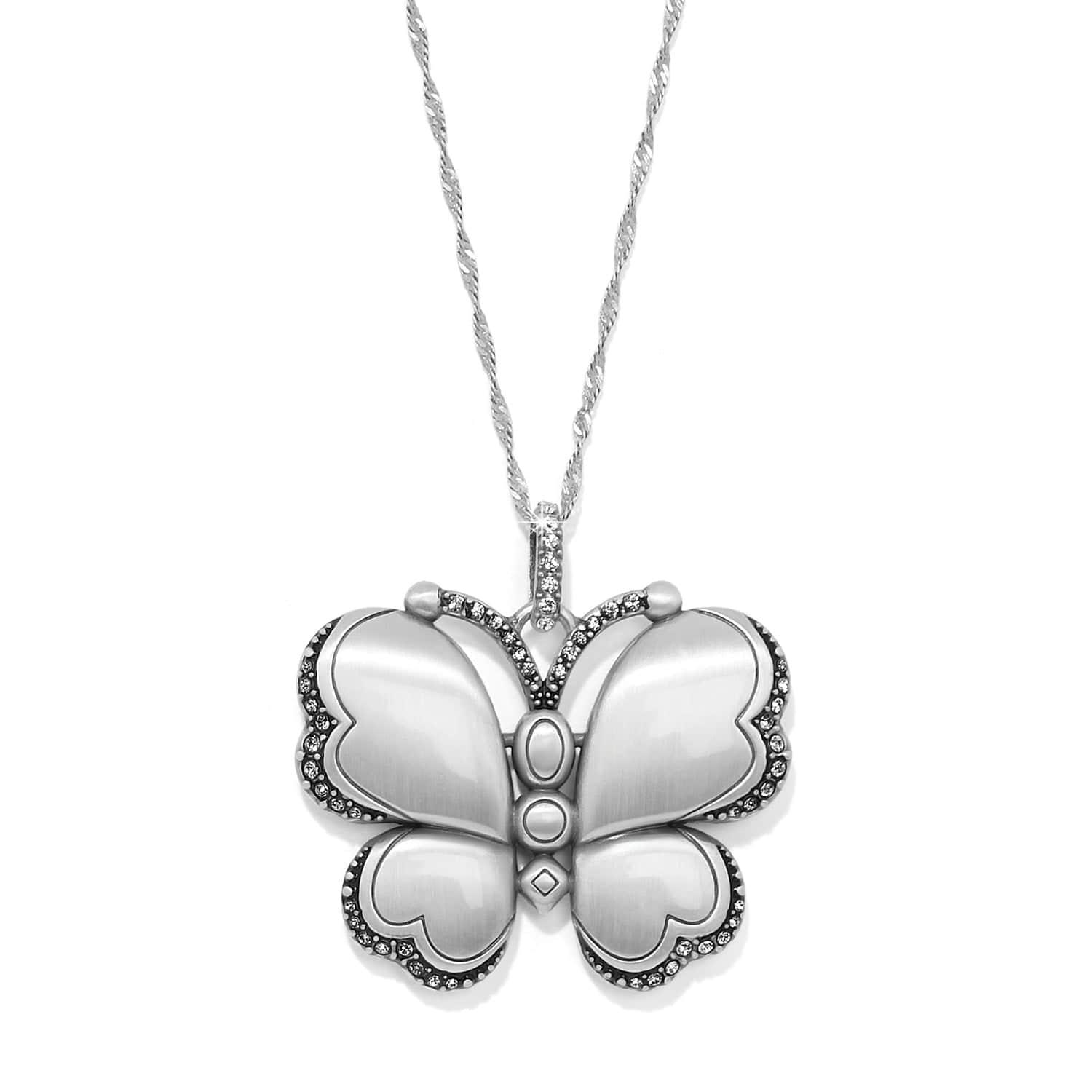 Gaia Butterfly Necklace silver 1
