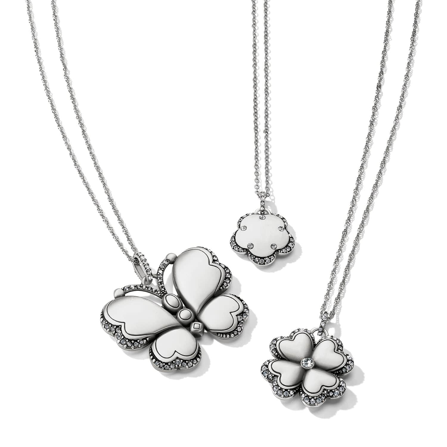 Gaia Four Leaf Clover Necklace silver 4