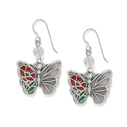 Garden Of Light Butterfly French Wire Earrings