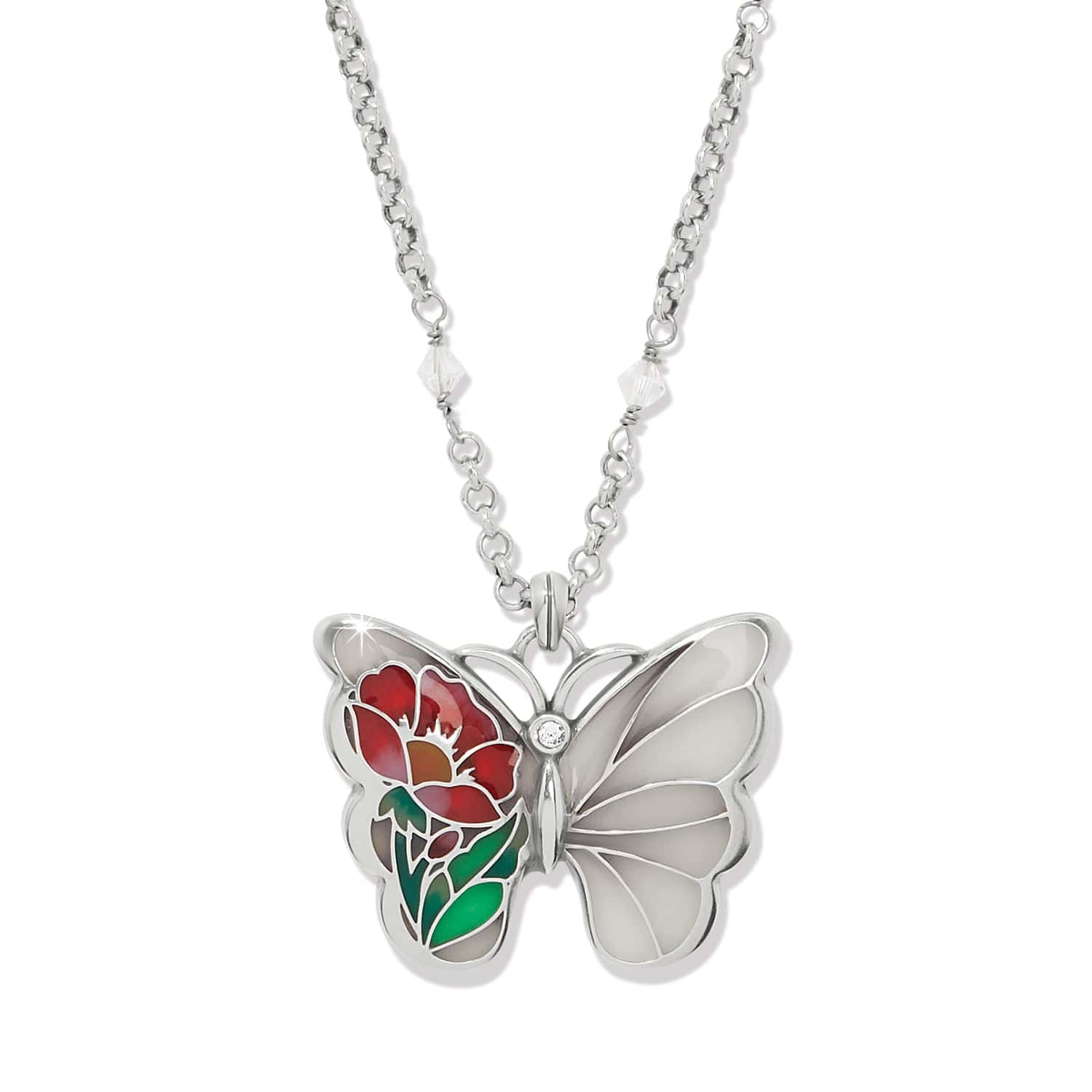 Garden Of Light Butterfly Necklace silver-multi 1
