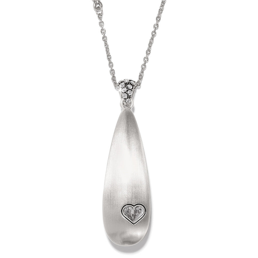 Garden Of Love Teardrop Necklace silver-blue 4
