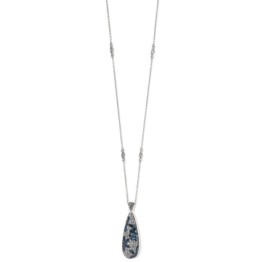 Garden Of Love Teardrop Necklace silver-blue 3