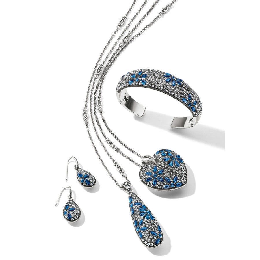 Garden Of Love Teardrop Necklace silver-blue 6