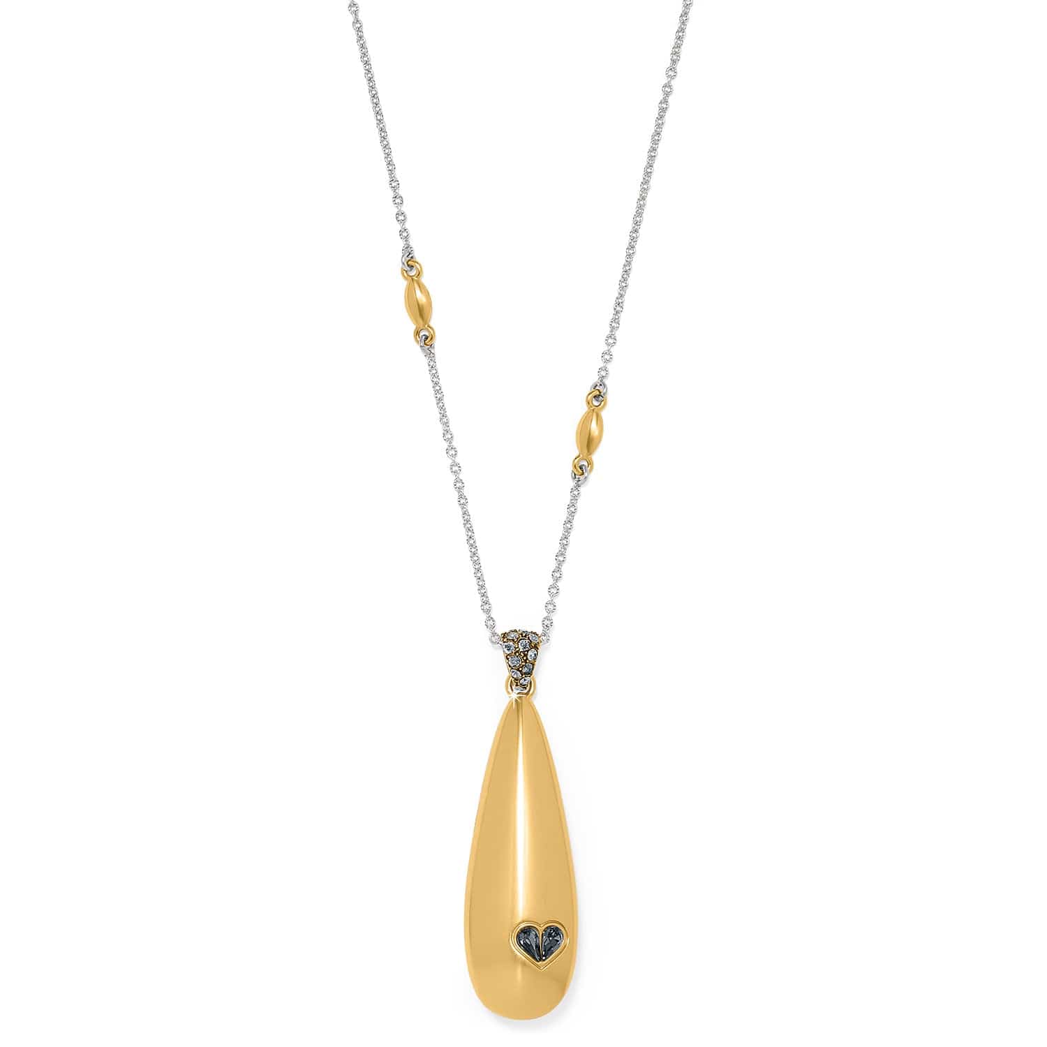 Garden Of Love Teardrop Necklace silver-gold 8