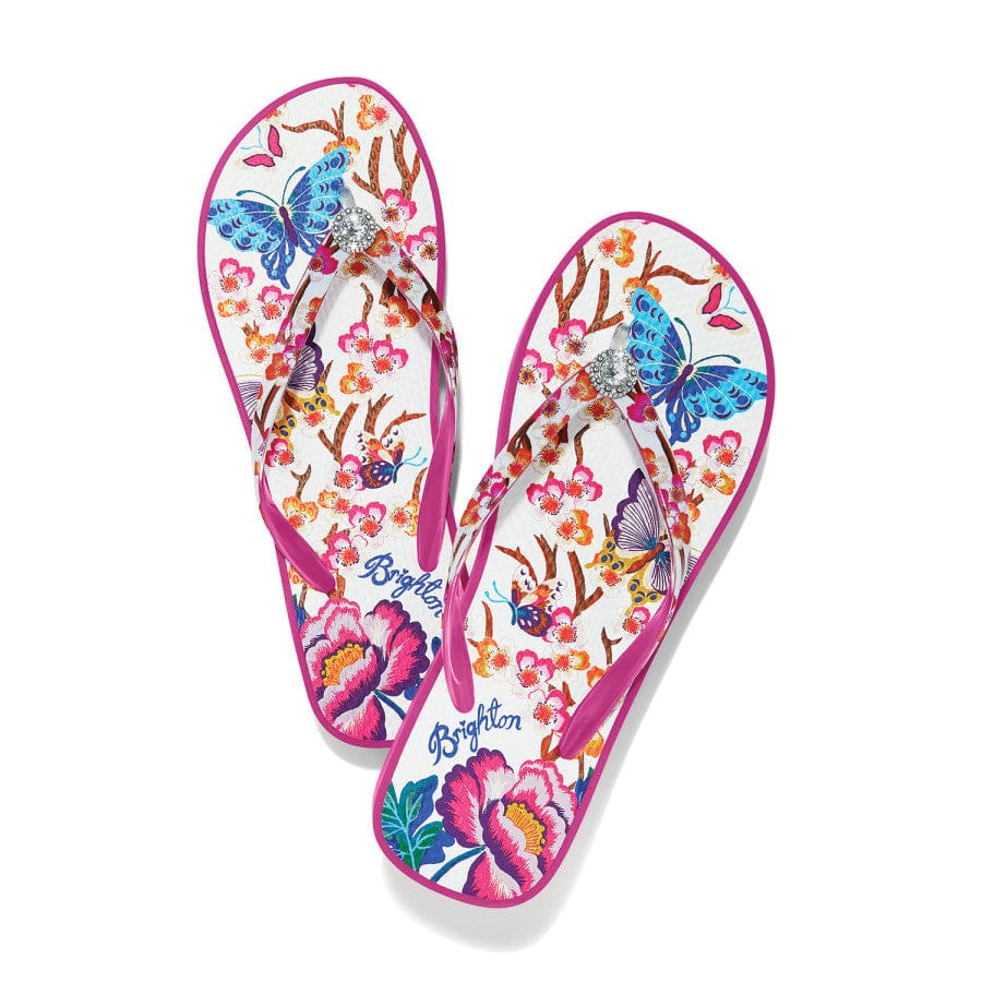 Geisha Platform Flip Flops pink 1