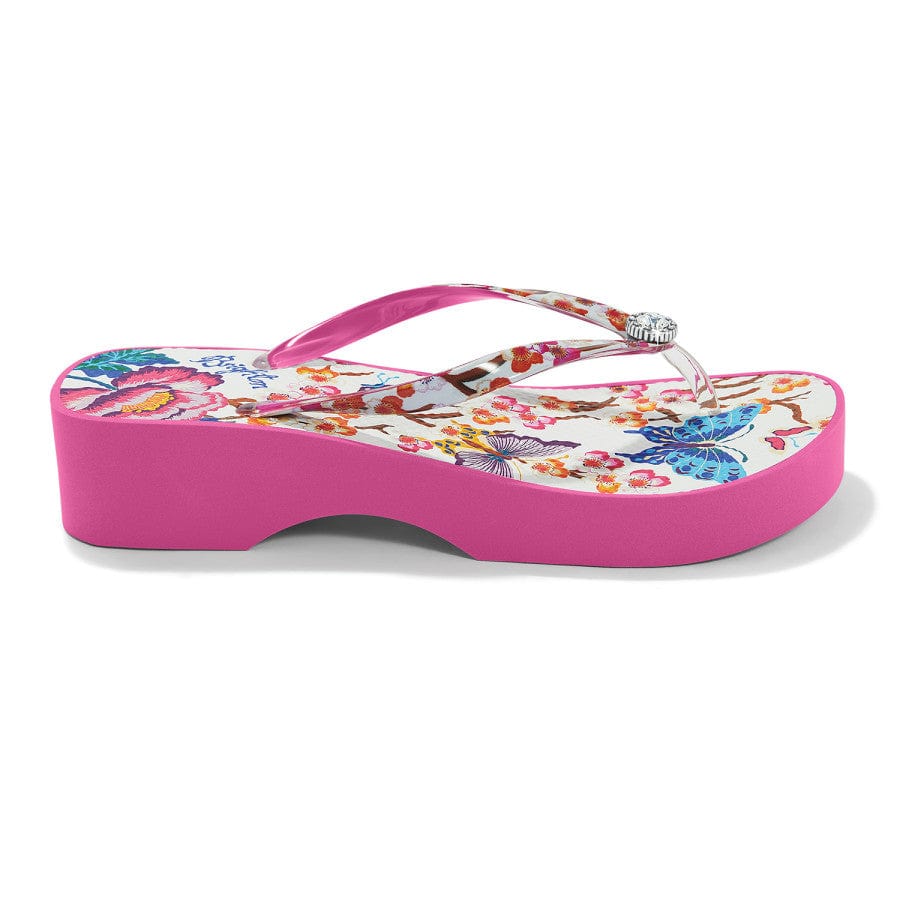 Geisha Platform Flip Flops pink 4