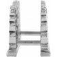 Brighton product shown from the side with silver-plated ridged frame and connecting bars on a white background