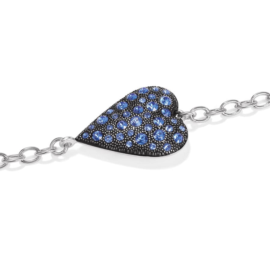Glisten Heart Bracelet silver-blue 3
