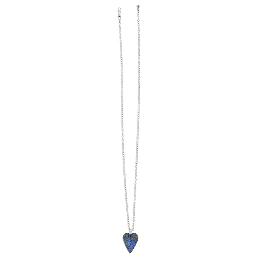 Glisten Heart Convertible Necklace silver-blue 2