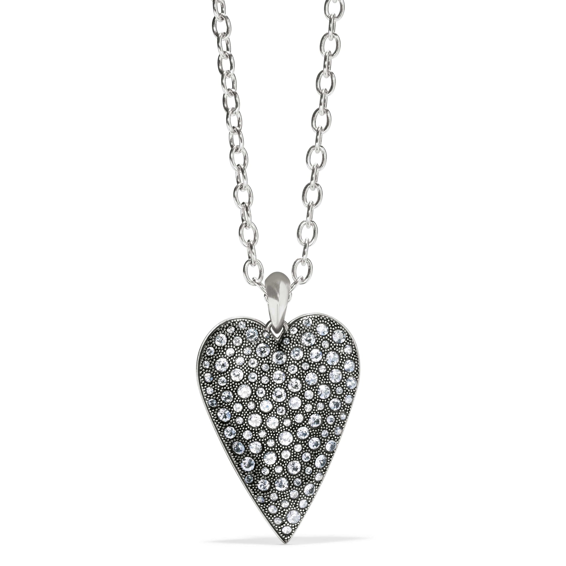 Glisten Heart Convertible Necklace silver 2