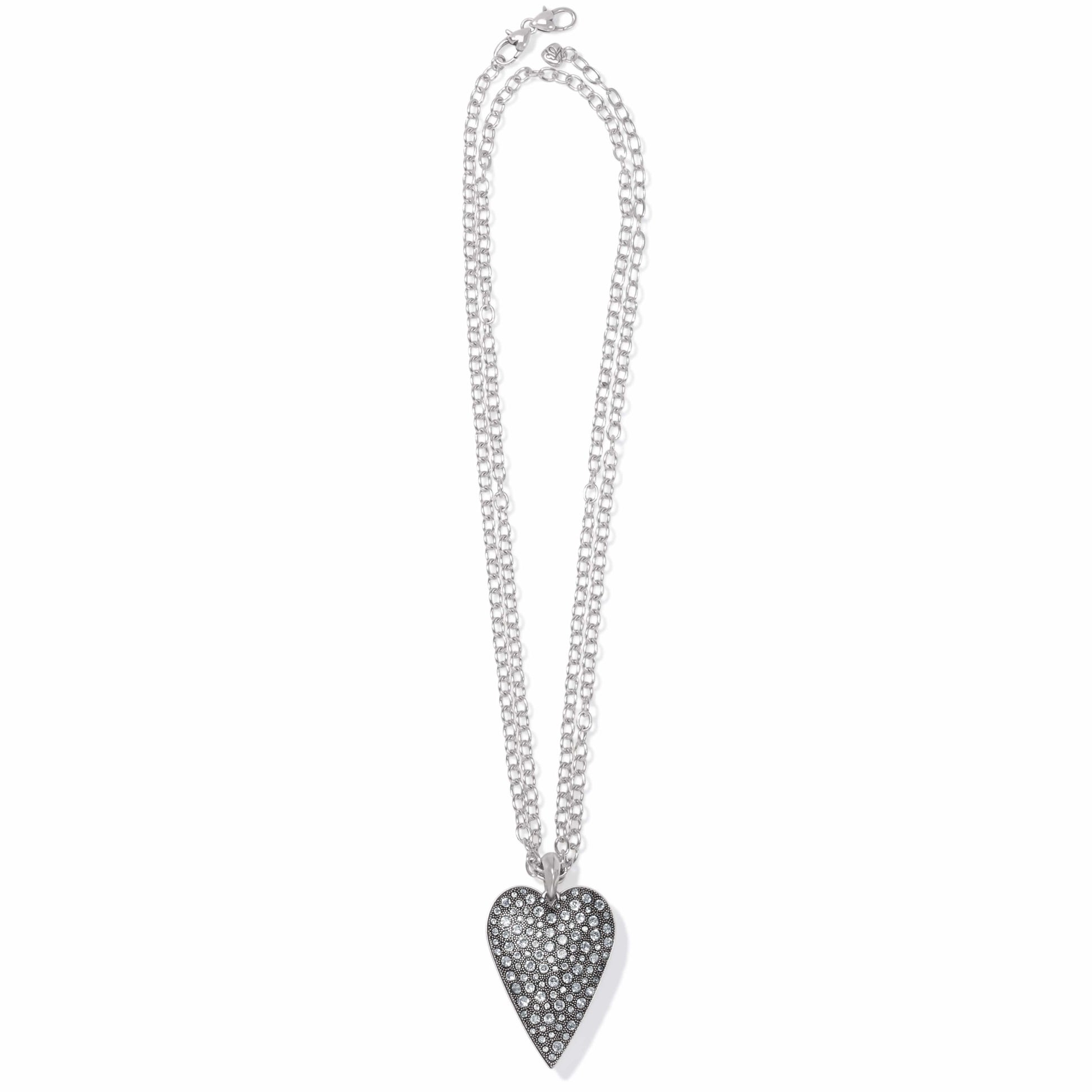 Glisten Heart Convertible Necklace silver 3