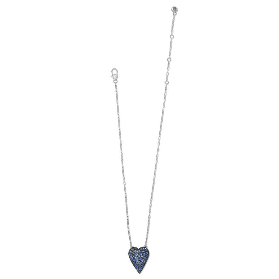 Glisten Heart Petite Necklace silver-blue 5