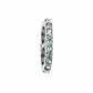 Brighton silver-plated spacer charm with pavé crystal band shown from the side on a white background
