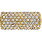 Brighton ring with pavé crystal cluster top and gold-tone band shown from above on a white background