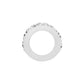 Brighton ring shown from the side with silver-tone band and crystal accents along the top on a white background