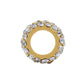 Brighton ring shown from the side with crystals set around a gold-tone band on a white background