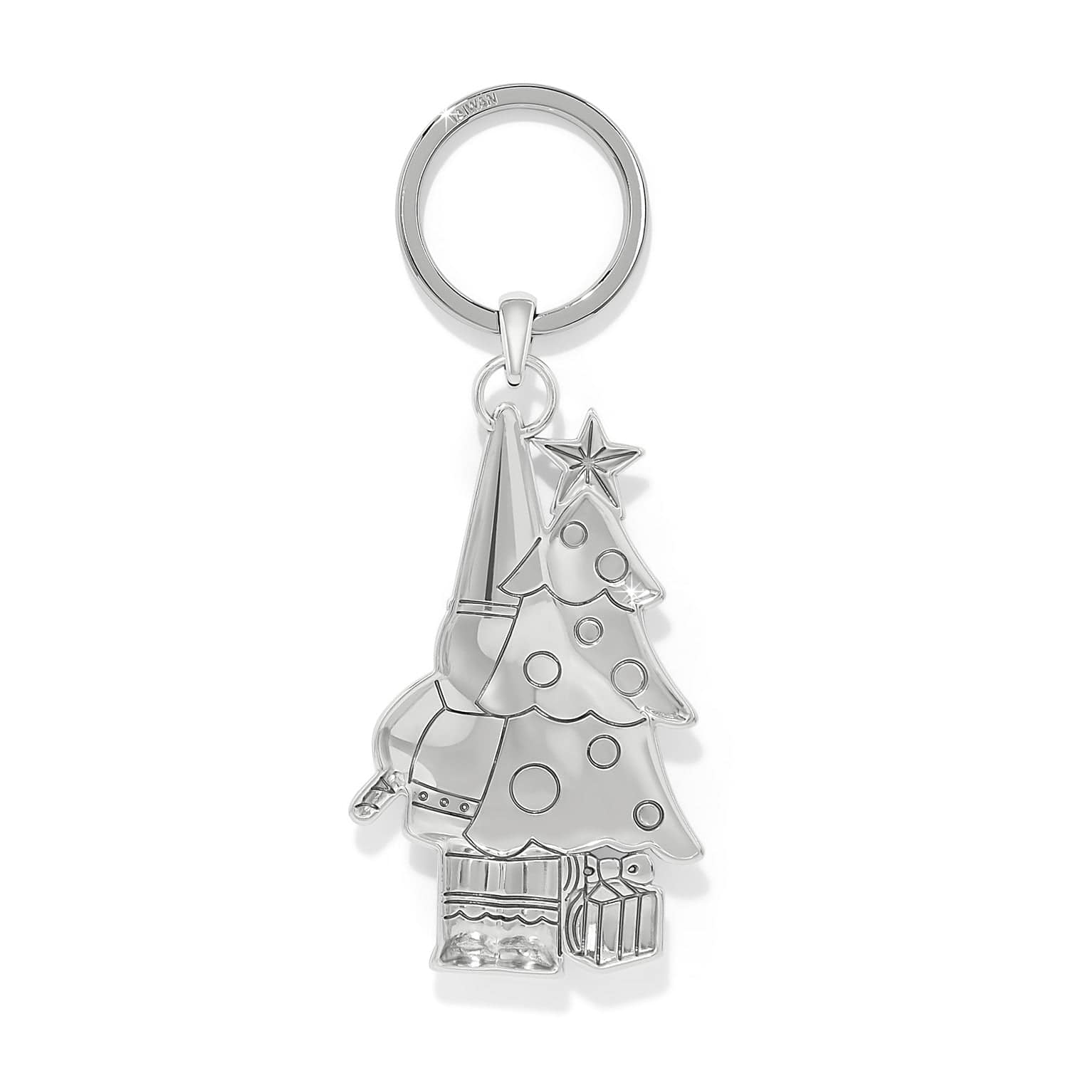 Gnome Christmas Key Fob silver-multi 2