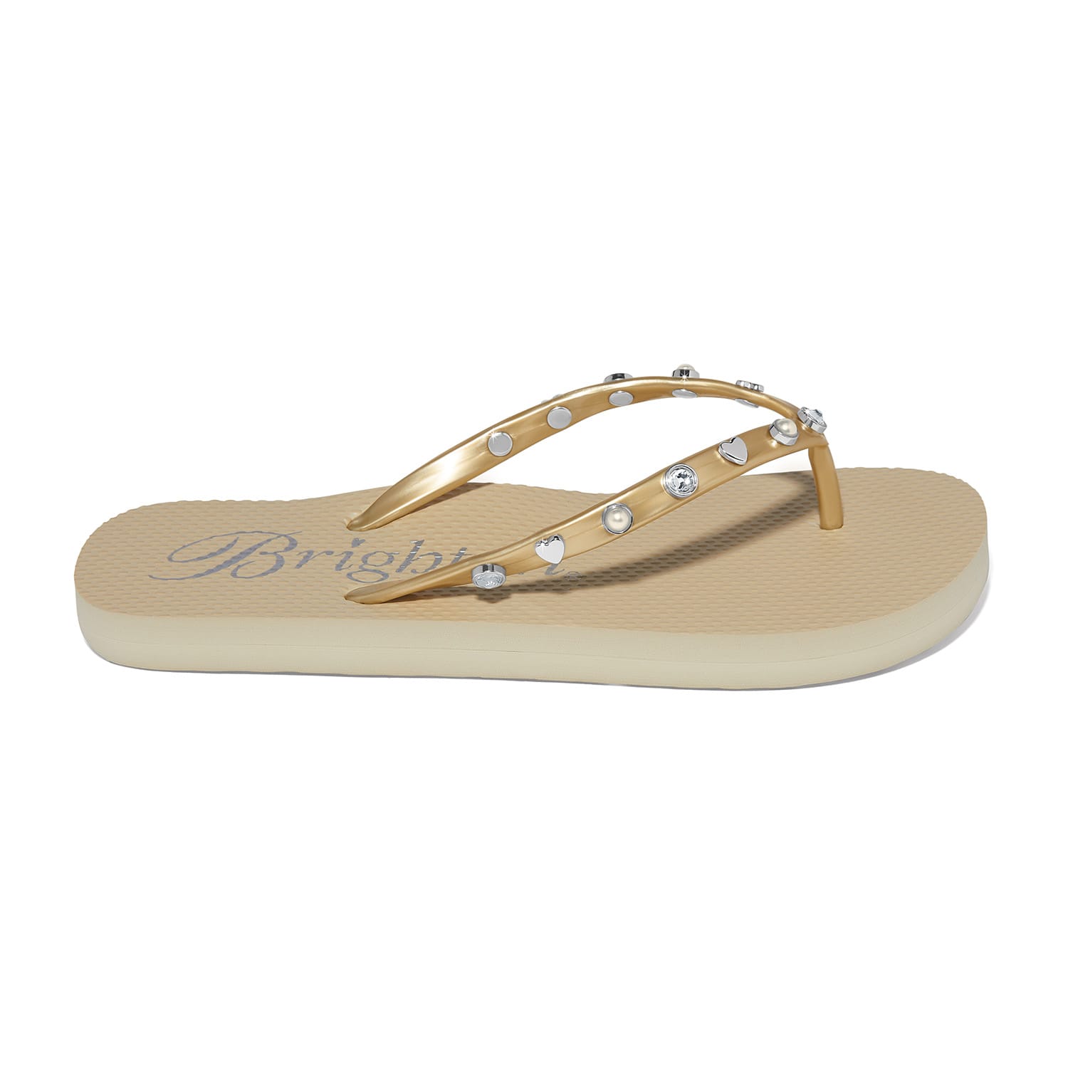 Golden Flat Flip Flops gold 4
