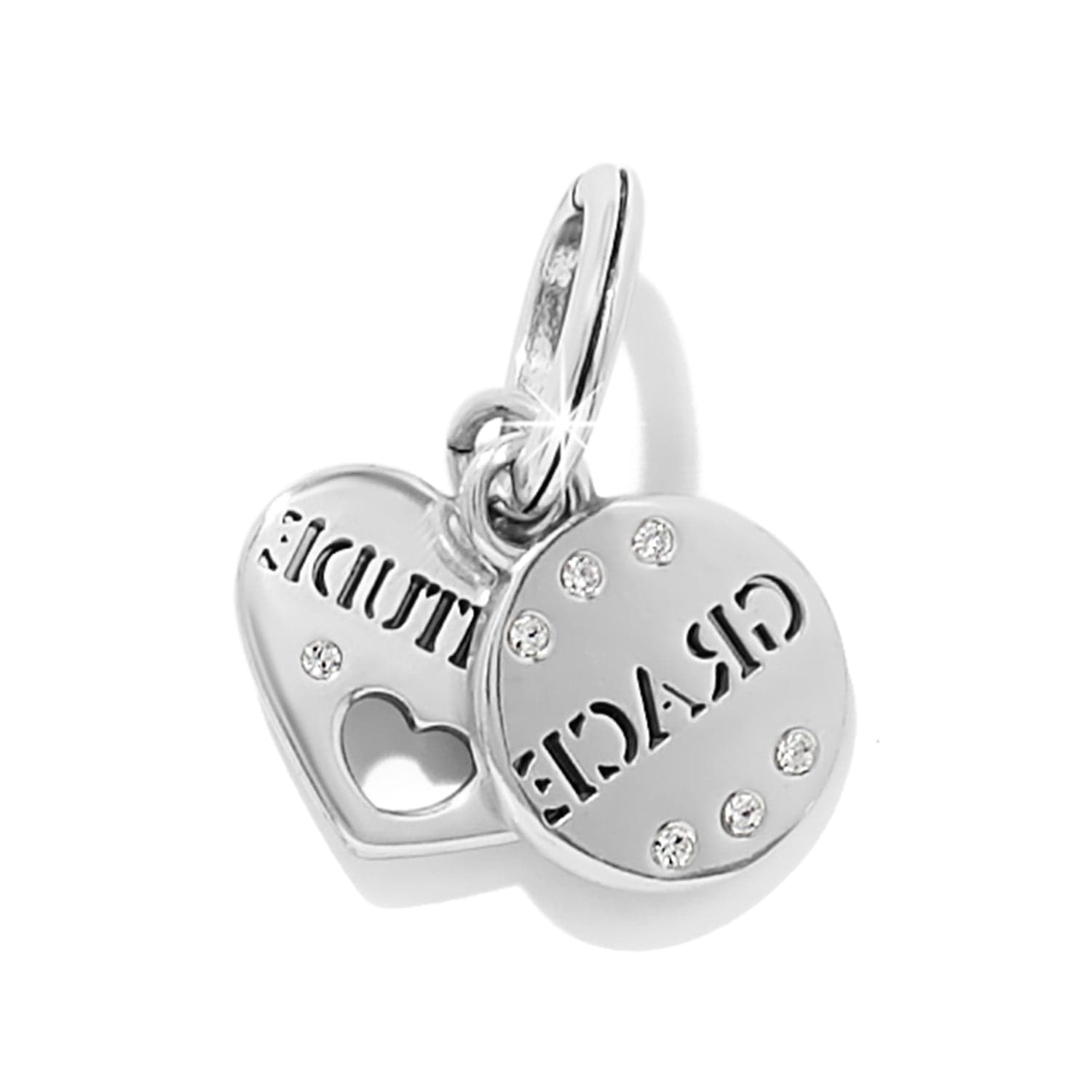 Graced With Gratitude Charm silver 2