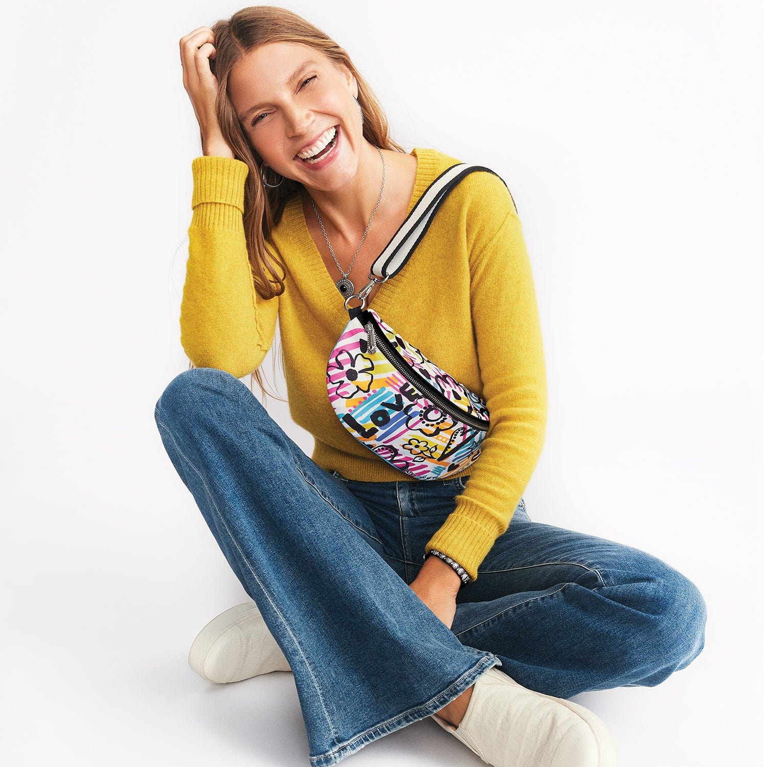 Graffiti Love Cross Body Belt Bag - Brighton