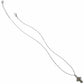 Brighton pendant necklace with two-tone cross pendant, crystal accents, and twisted silver-tone chain on a white background
