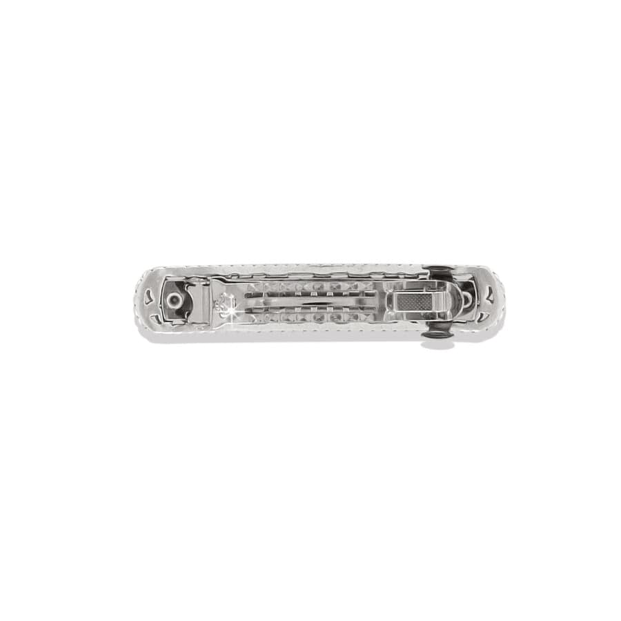 Halo Barrette silver-tanzanite 3