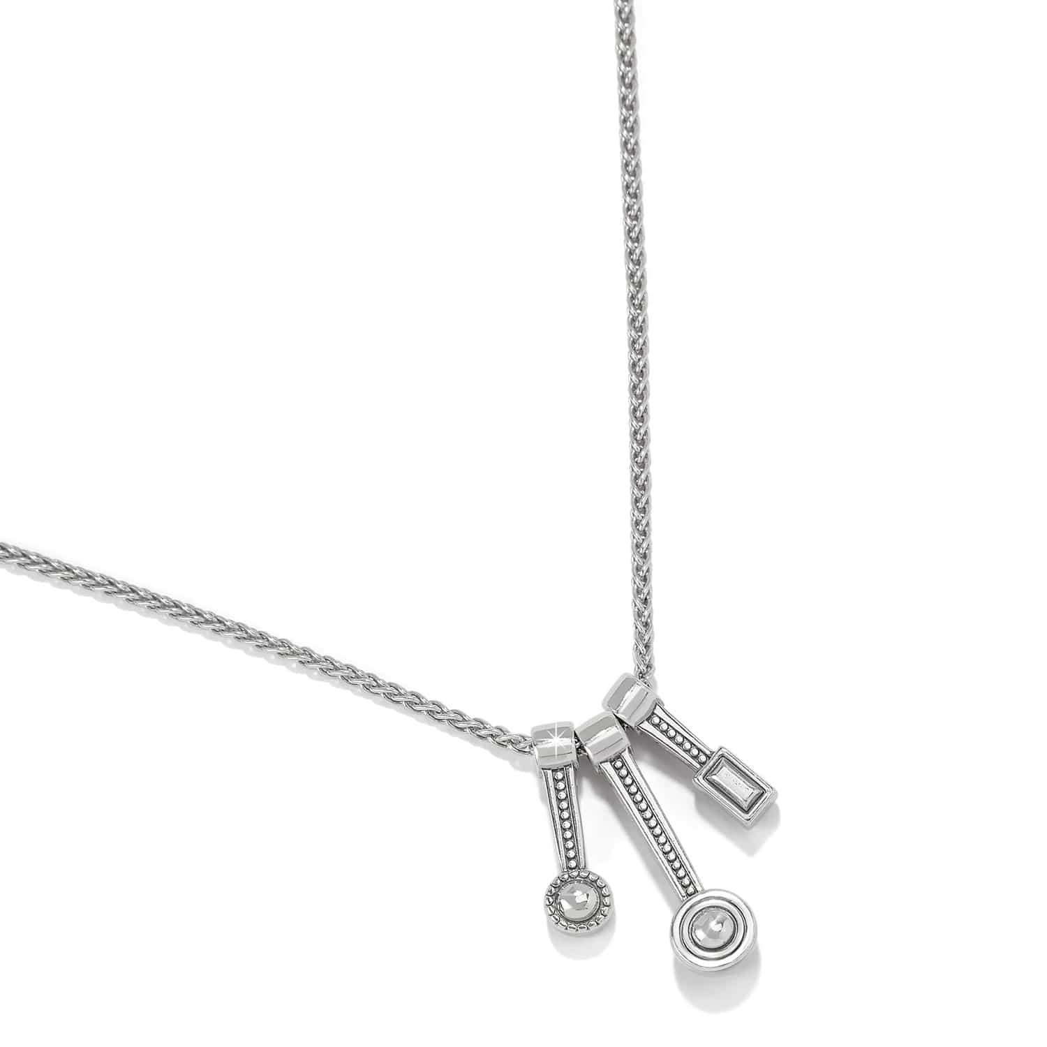 Orecchini Brighton HALO GLEAM A Goccia - Nuovi Con Etichetta - Placcato Argento E Cristalli Viola