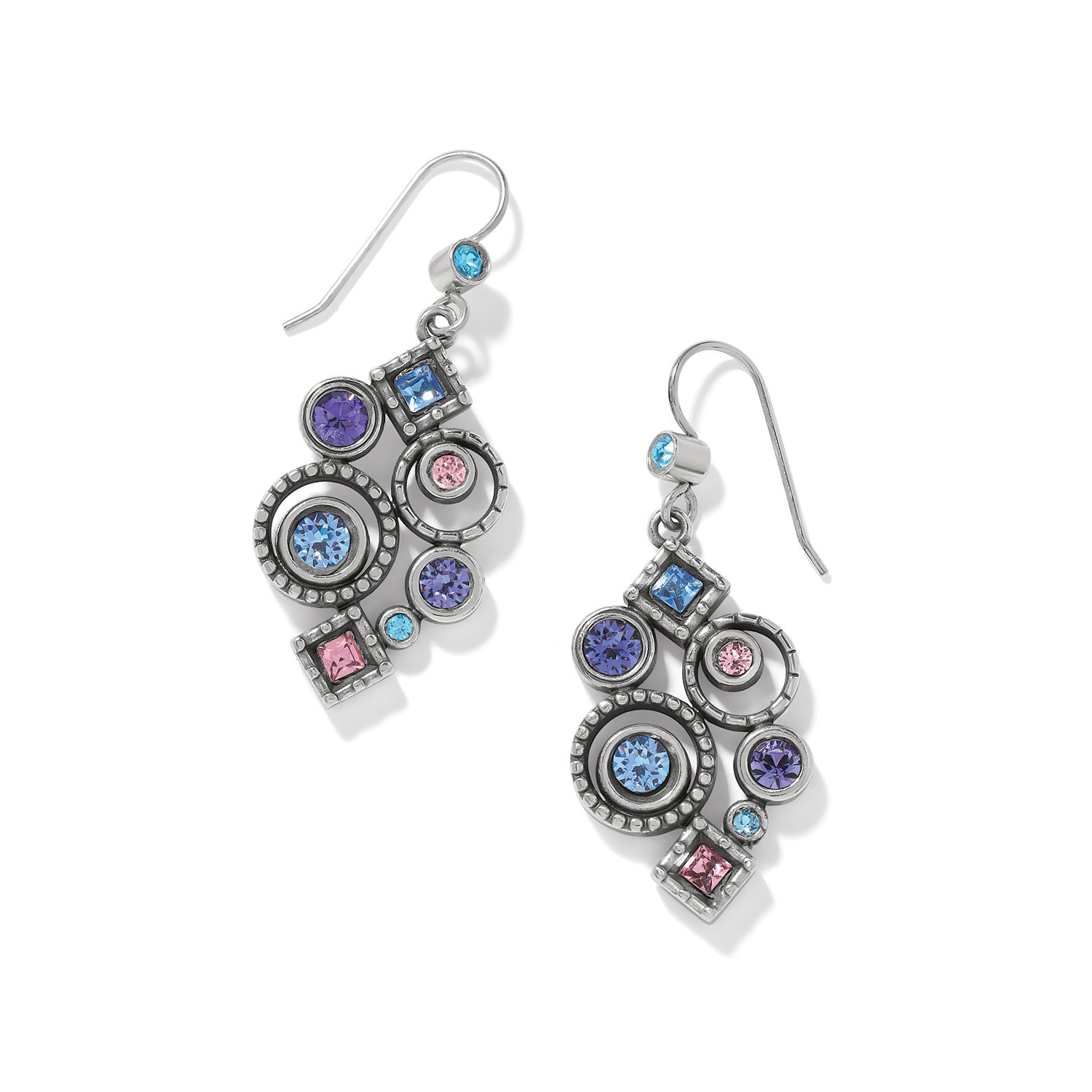 Halo Nova Cluster French Wire Earrings silver-multi 1