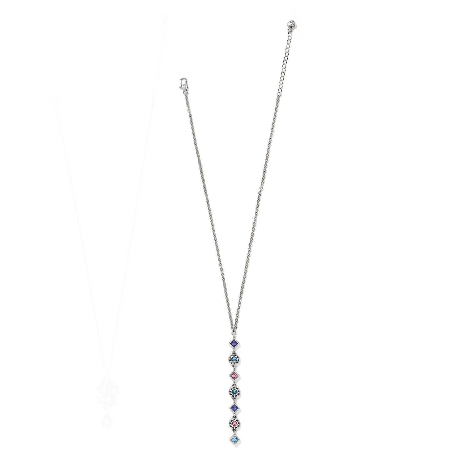 Halo Nova Drop Necklace silver-multi 3