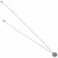 Brighton pendant necklace with silver-plated chain and round pendant featuring blue and clear crystals on a white background